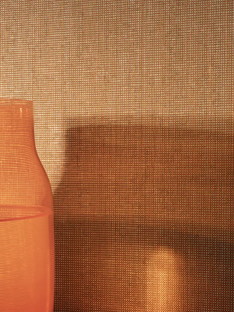 Vescom Gemstone woven textile wallcovering colour range showing small grid texture and gemstone-inspired colours
