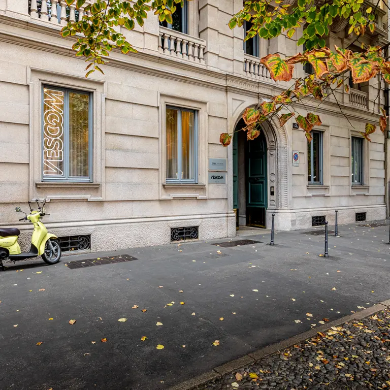 Exterior of Vescom Showroom Milan